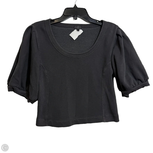 Top Short Sleeve By Aerie In Black, Size: L