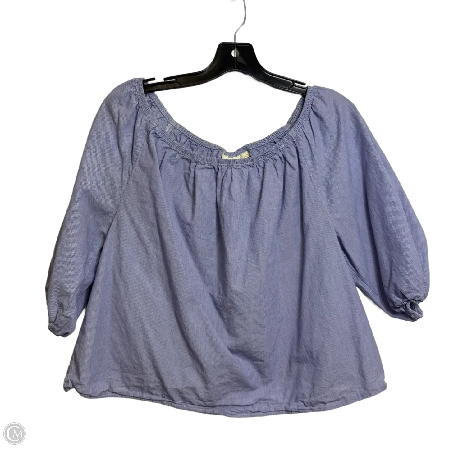 Top 3/4 Sleeve By Maeve In Blue, Size: M