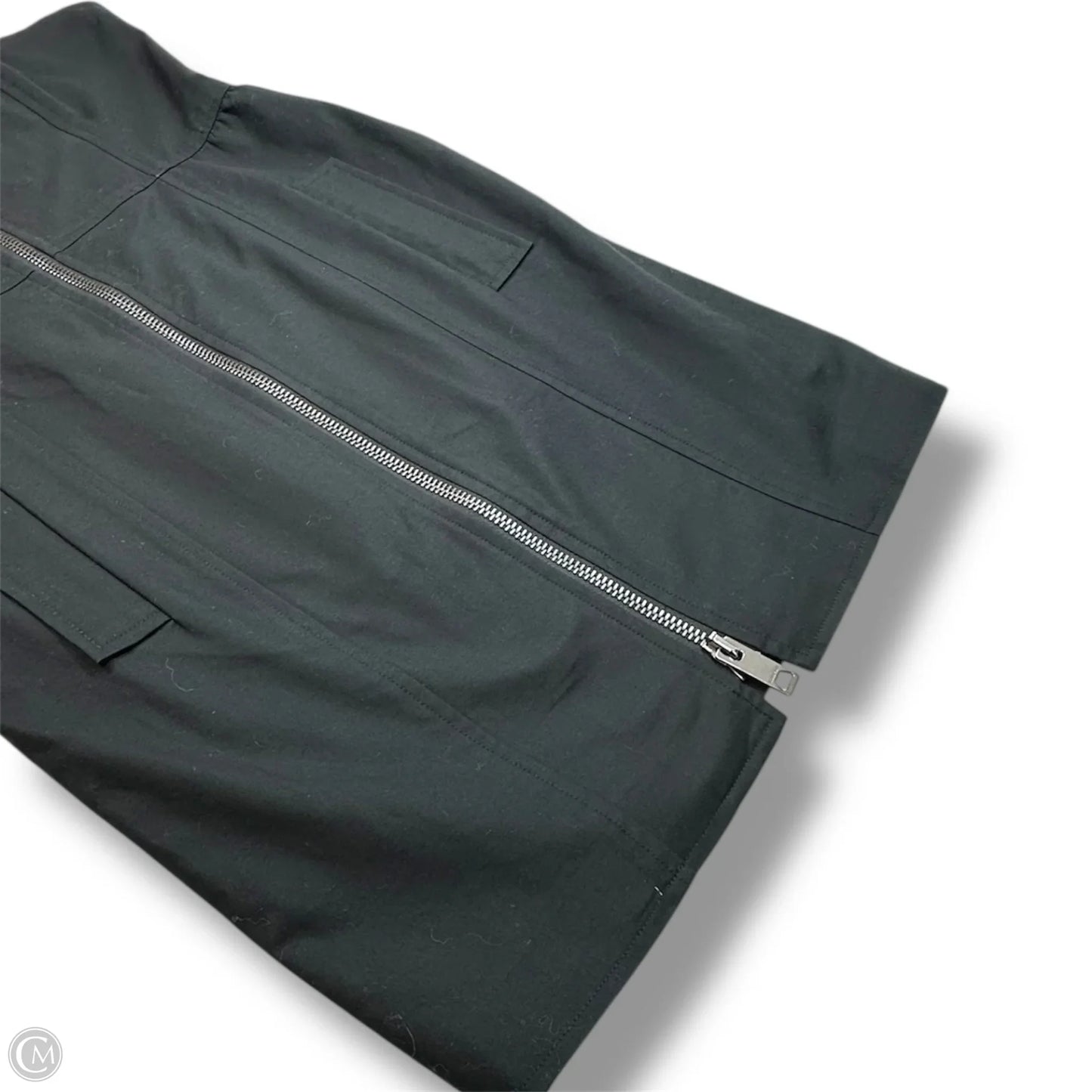 Zip front Dress Luxury Designer By Burberry In Black, Size: 8