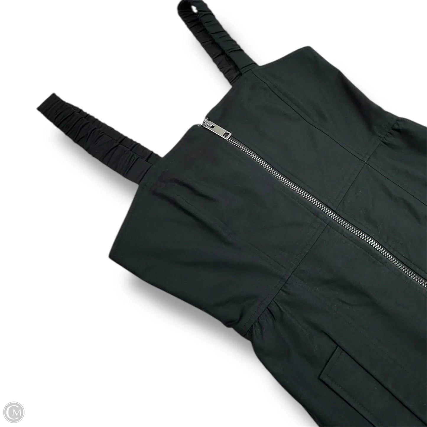 Zip front Dress Luxury Designer By Burberry In Black, Size: 8