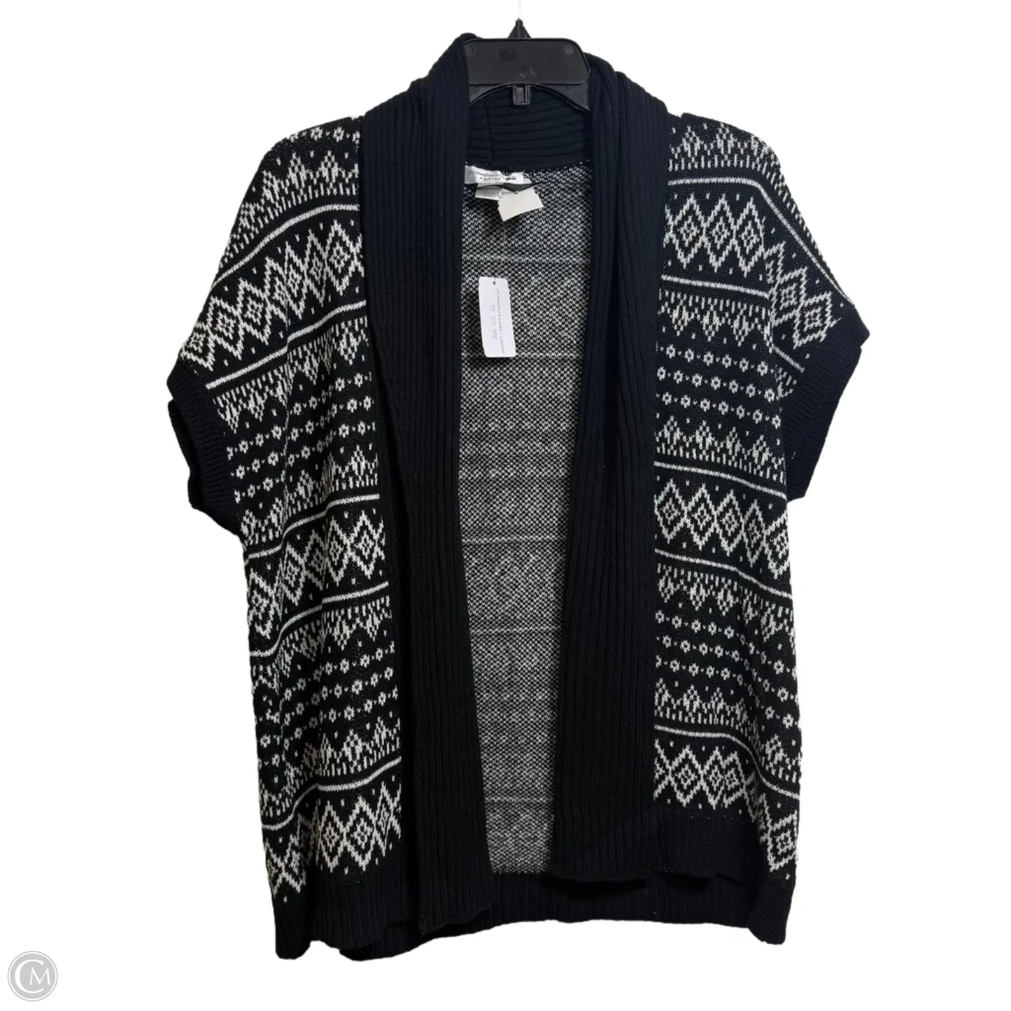 Cardigan By Christopher And Banks In Black & White, Size: Xl