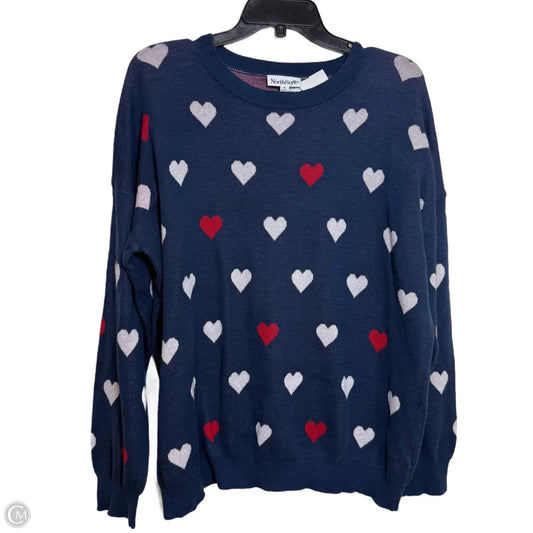 Heart Sweater By Northstyle In Navy, Size: 1x