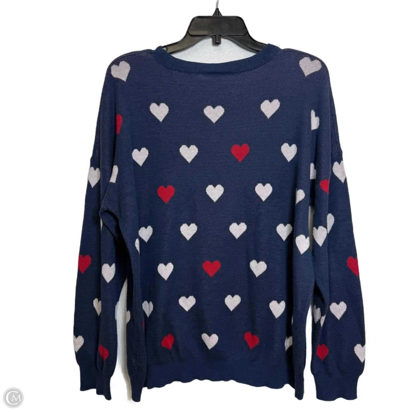 Heart Sweater By Northstyle In Navy, Size: 1x