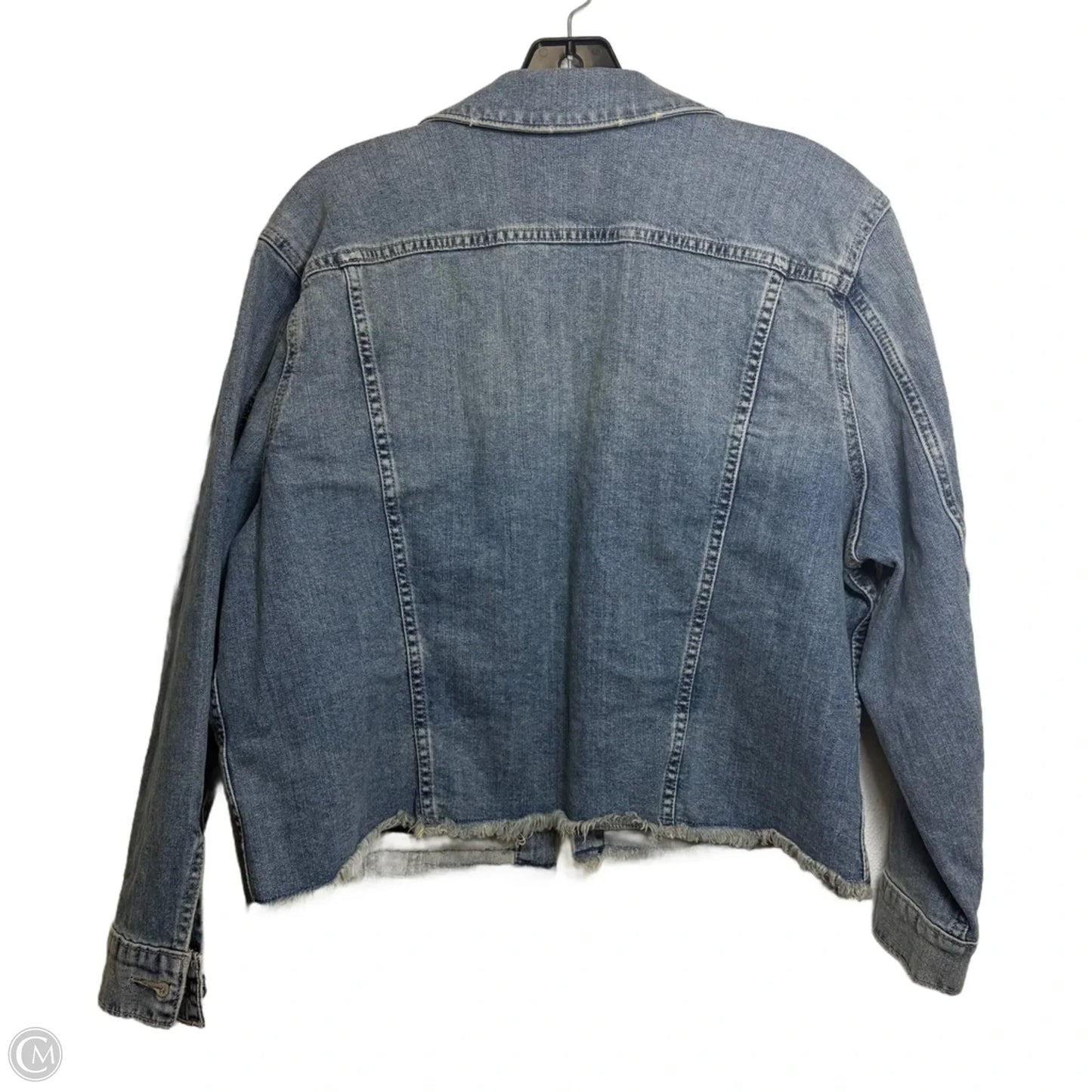 Jacket Denim By Lucky Brand In Blue Denim, Size: Xl