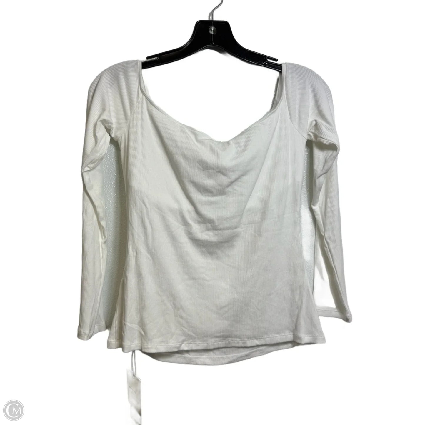 Athletic Top Long Sleeve Crewneck By Halara In White