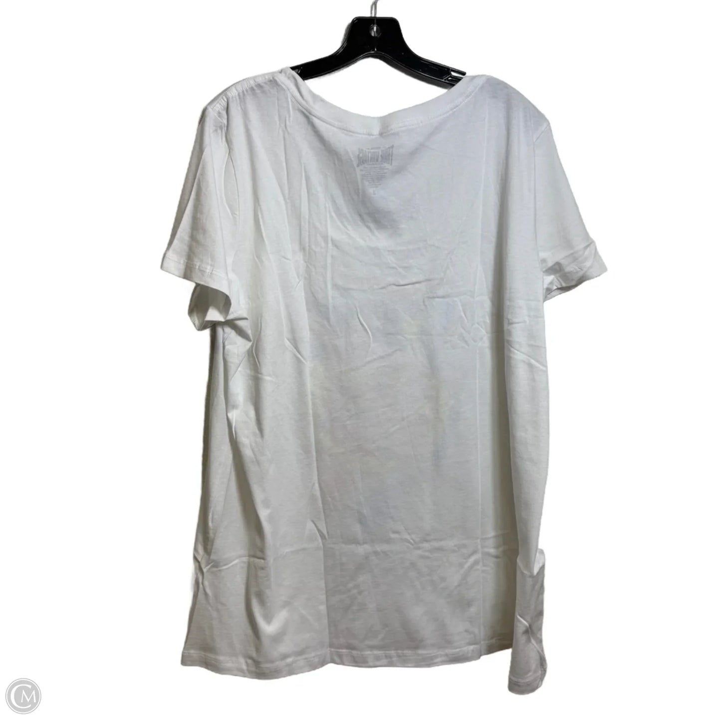 Top Short Sleeve Basic By Torrid In White, Size: 3x