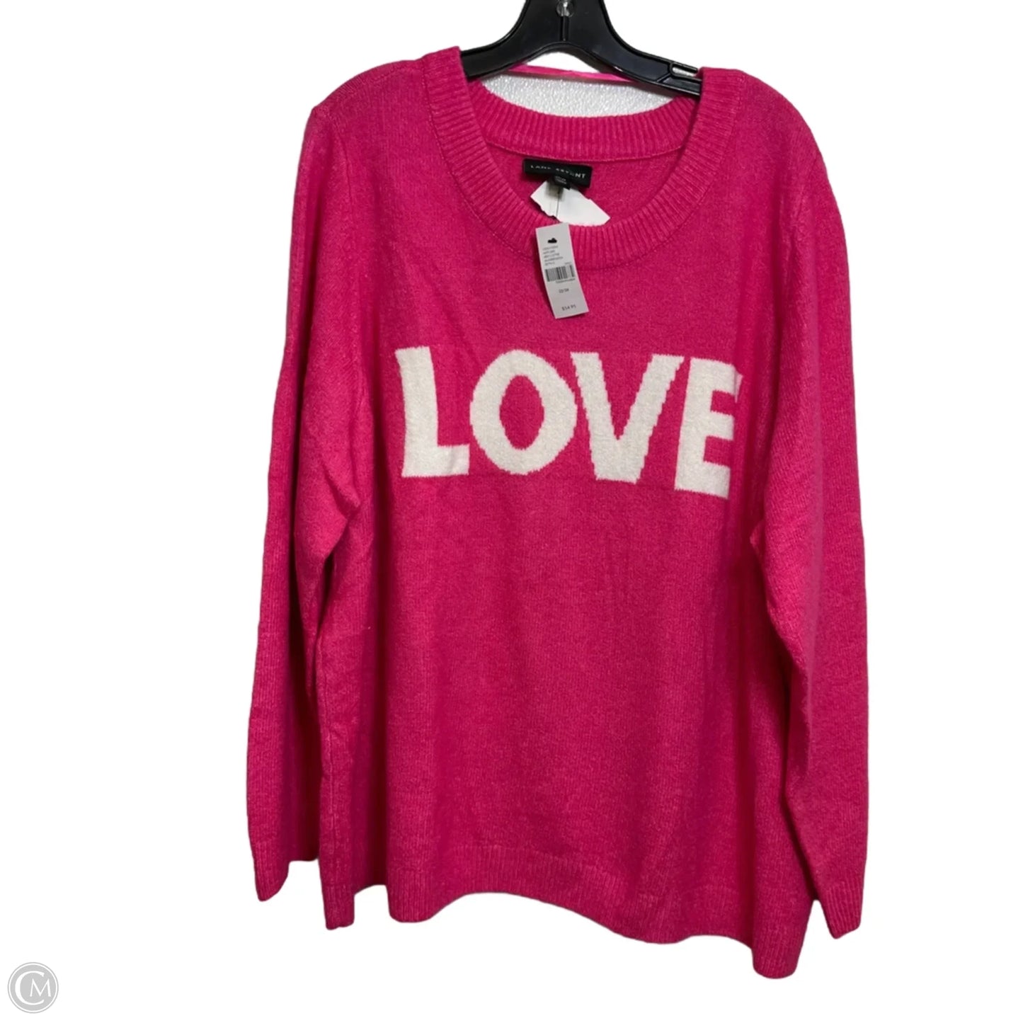Sweater By Lane Bryant In Pink, Size: 2x