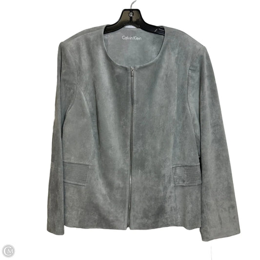 Jacket Other By Calvin Klein In Grey, Size: 22