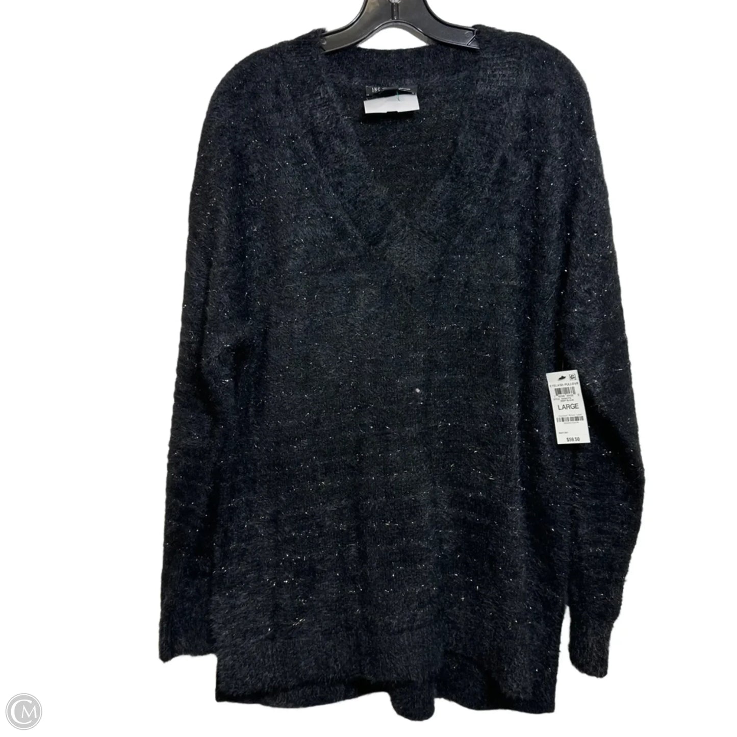 Sweater By Inc In Black, Size: L