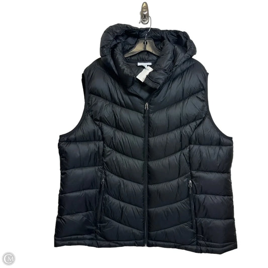 Vest Puffer & Quilted By Charter Club In Black, Size: 3x
