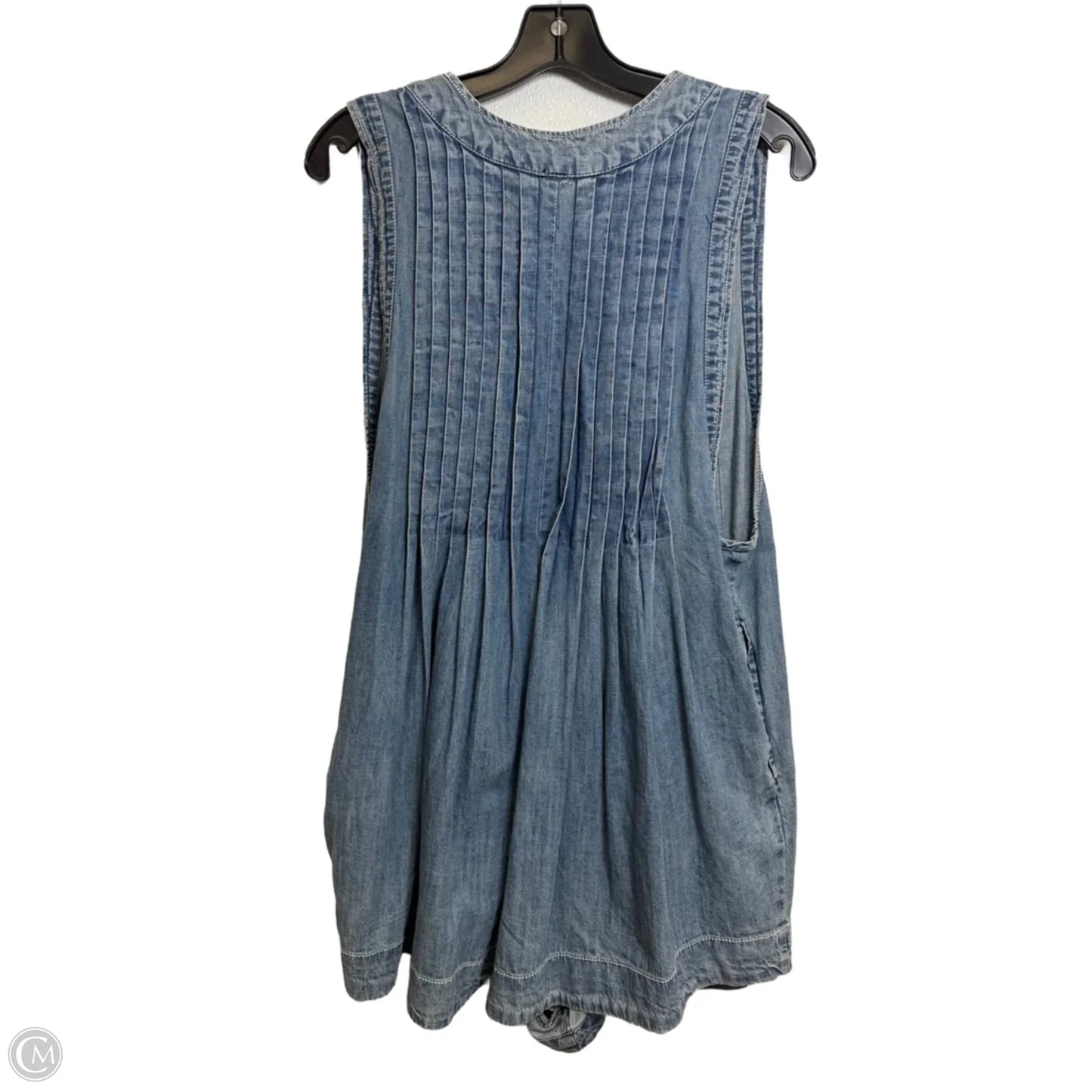 Dress Casual Short By Free People In Blue Denim, Size: L