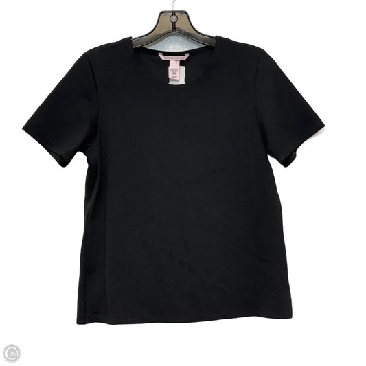 Top Short Sleeve By Victorias Secret In Black, Size: Xl