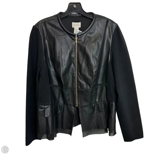 Jacket Other By Chicos In Black, Size: L