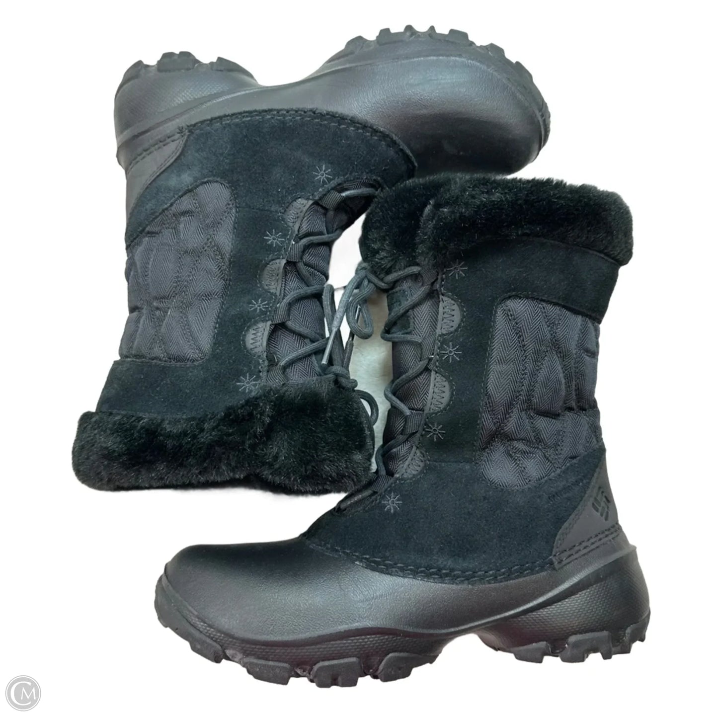 Boots Snow By Columbia In Black, Size: 7