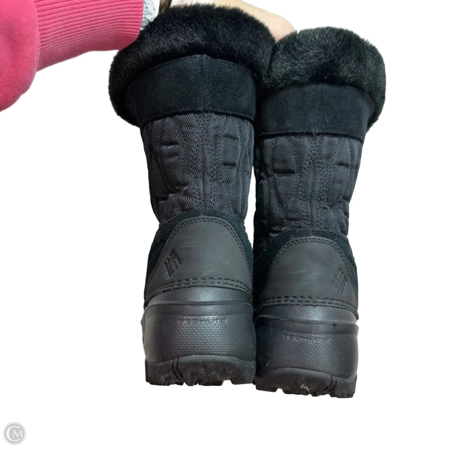 Boots Snow By Columbia In Black, Size: 7