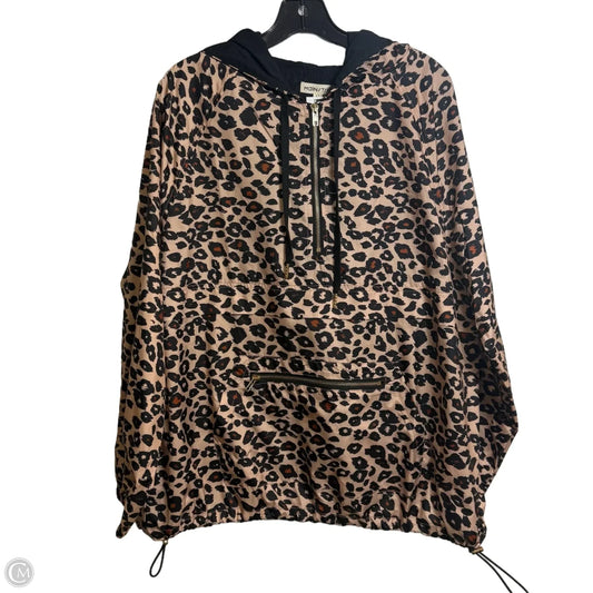 Jacket Shirt By Main Strip In Animal Print, Size: L