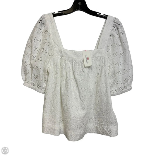 Top Short Sleeve By Vineyard Vines In White, Size: Xs