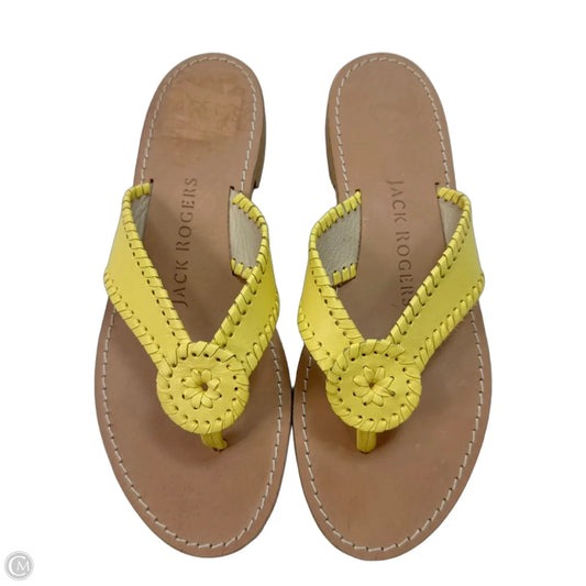 Sandals Flats By Jack Rogers In Yellow, Size: 9