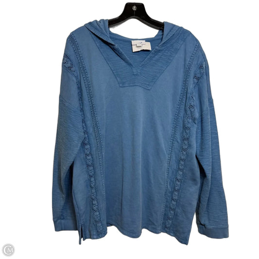 Top Long Sleeve Basic By J. Jill In Blue, Size: L
