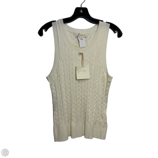 Top Sleeveless Basic By Marled In Cream, Size: L