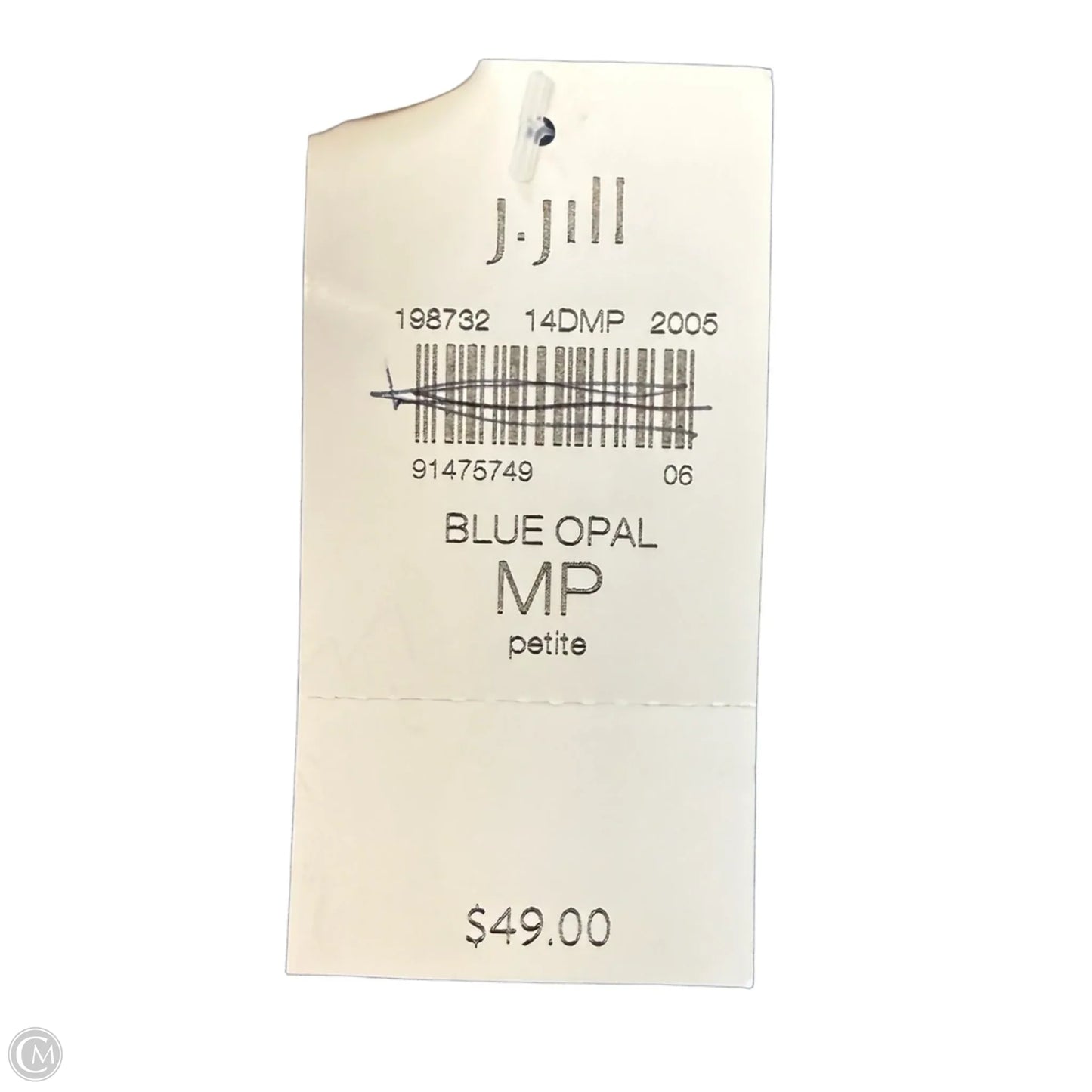 Top Sleeveless By J. Jill In Blue, Size: M