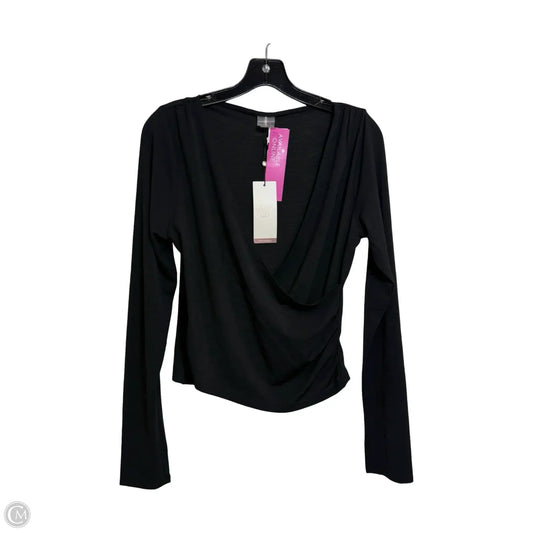 Top Long Sleeve By Calia In Black, Size: L