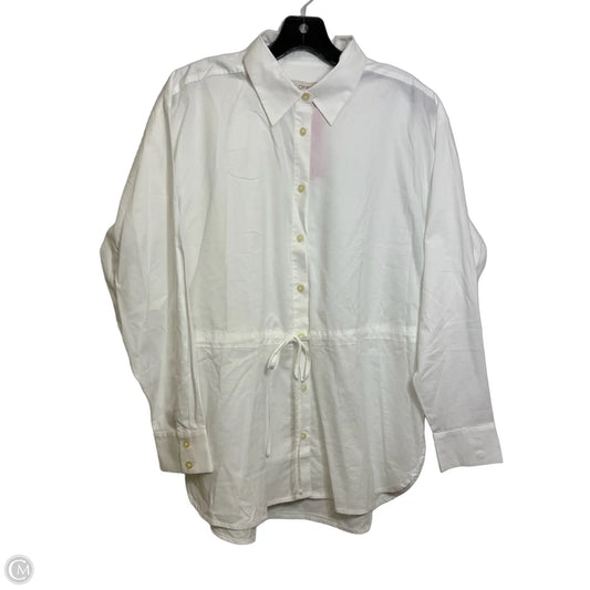 Top Long Sleeve By Loft In White, Size: S