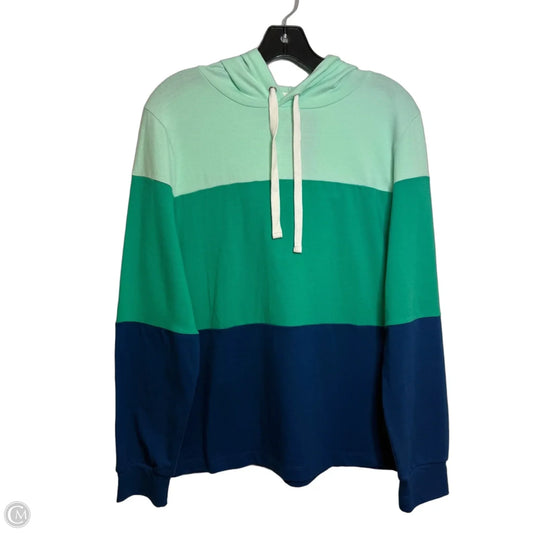 Top Long Sleeve By J. Crew In Blue & Green, Size: M