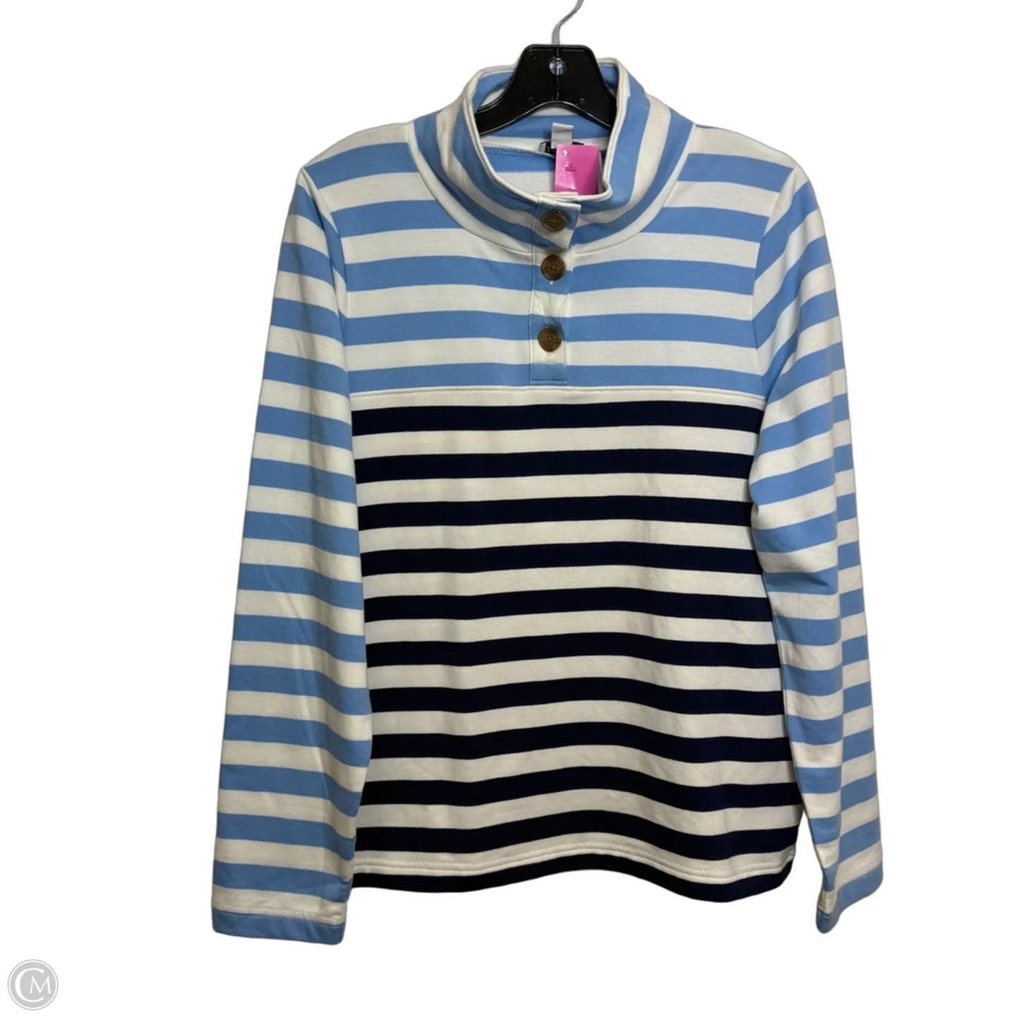 Top Long Sleeve By J. Crew In Striped Pattern, Size: M