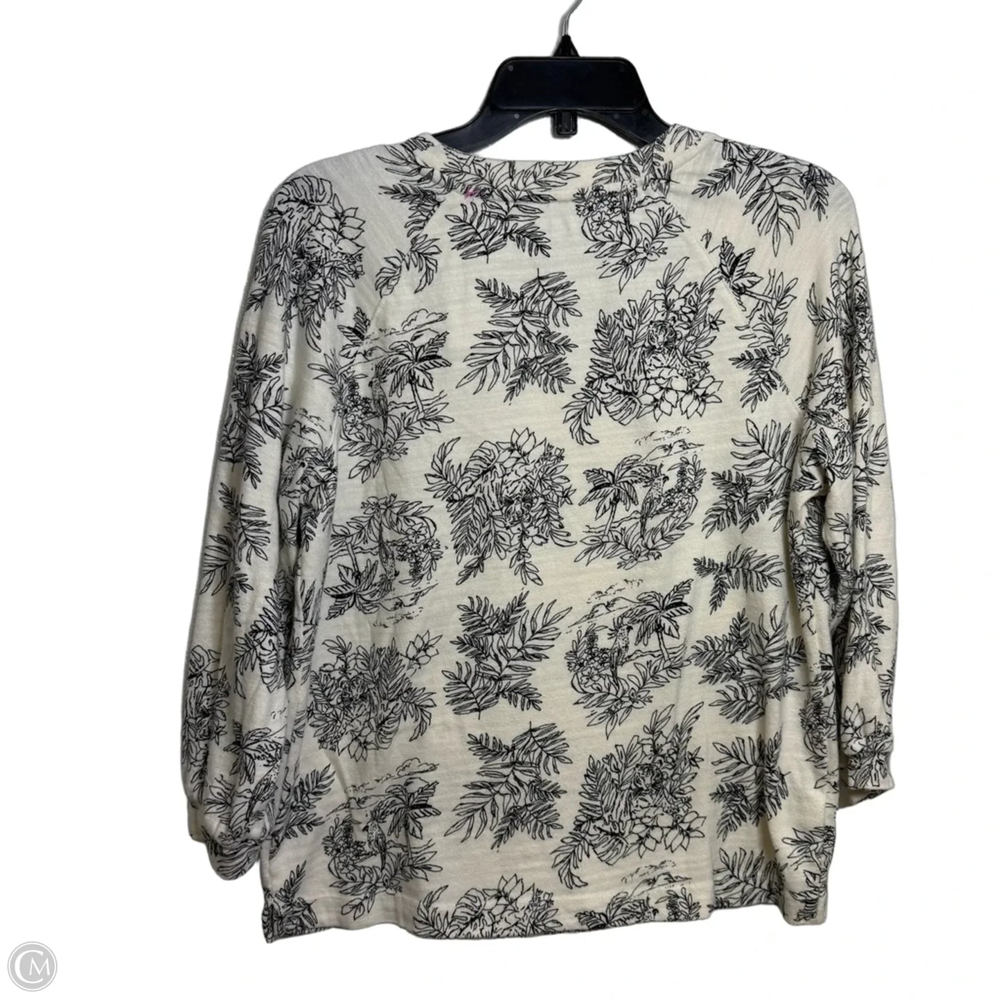 Top Long Sleeve By Loft In Ivory, Size: S