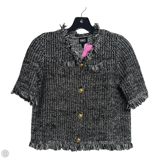 Sweater Short Sleeve By Inc In Black, Size: Sp