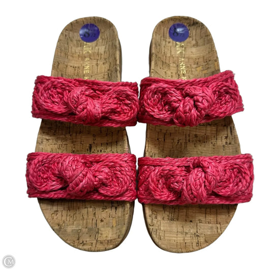 Sandals Flats By Anne Klein In Red, Size: 8.5