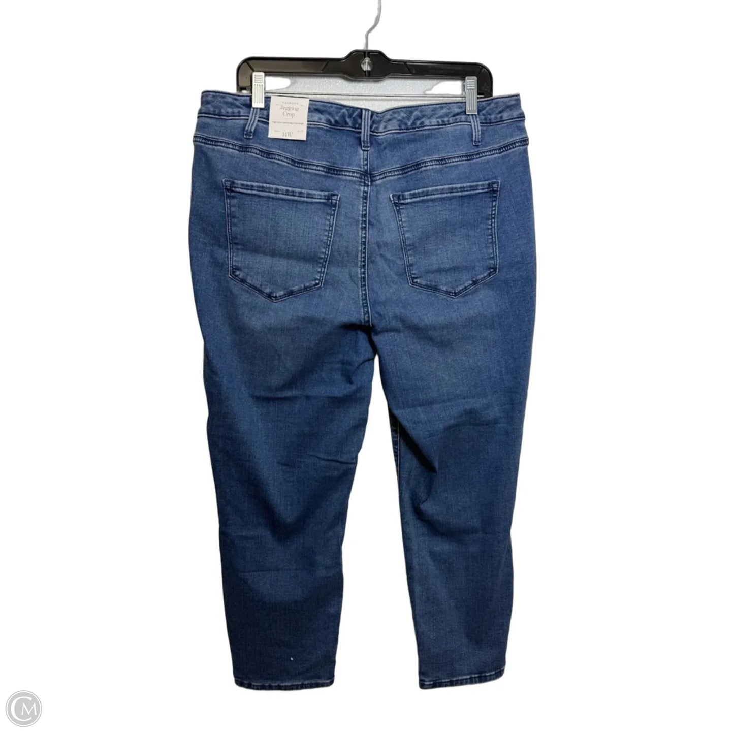 Jeans Cropped By Talbots In Blue Denim, Size: 14