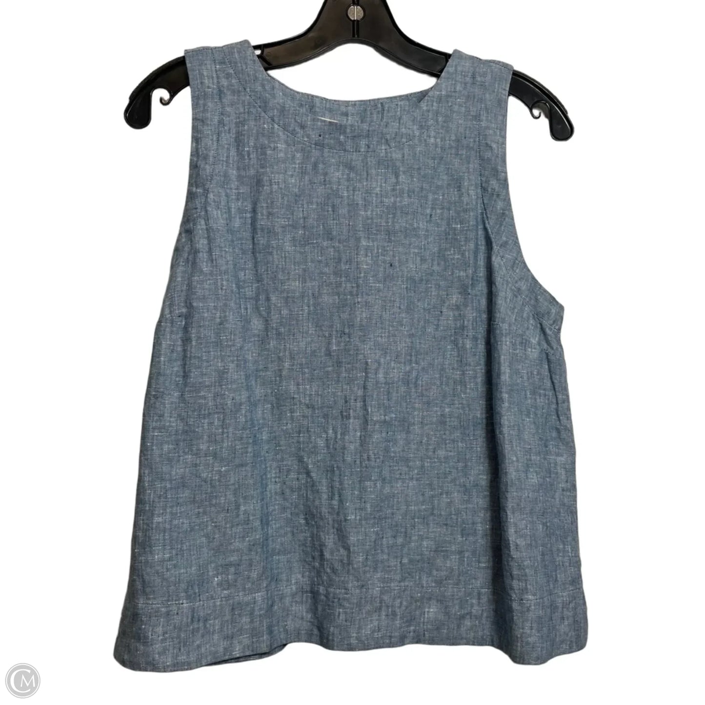 Top Sleeveless By Loft In Blue, Size: M