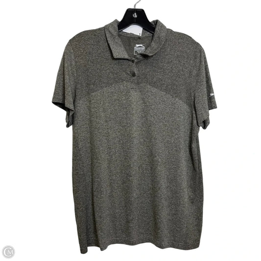 Top Short Sleeve By Slazenger In Brown, Size: Xl