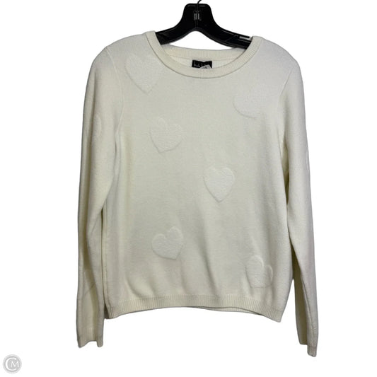Sweater By Nicole By Nicole Miller In White, Size: S
