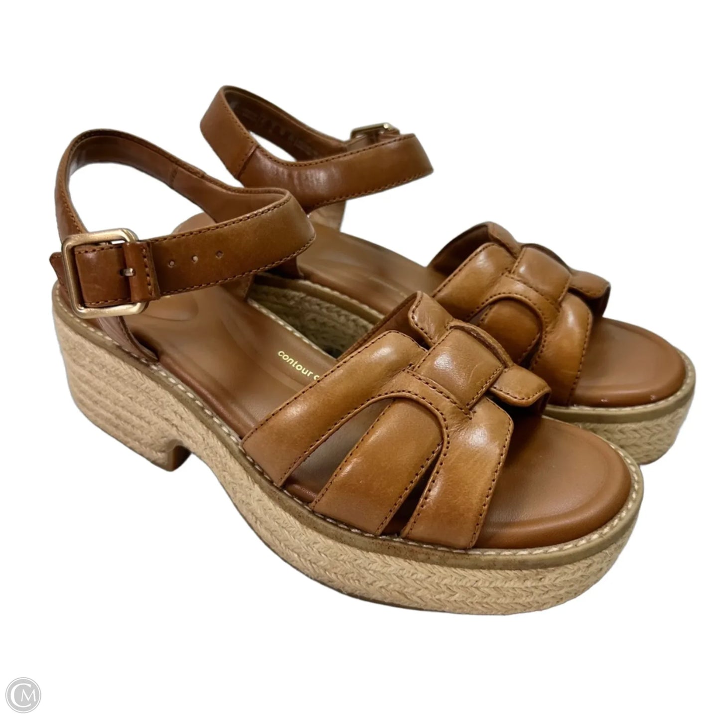 Sandals Flats By Clarks In Tan, Size: 8