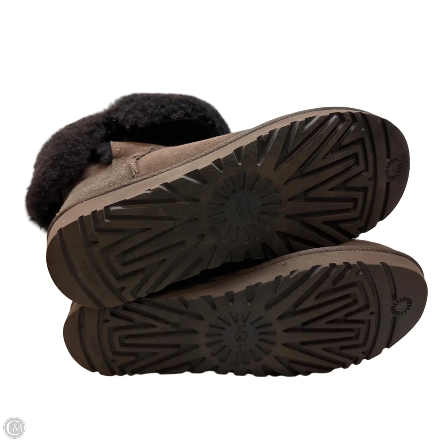 Boots Designer By Ugg In Brown, Size: 10