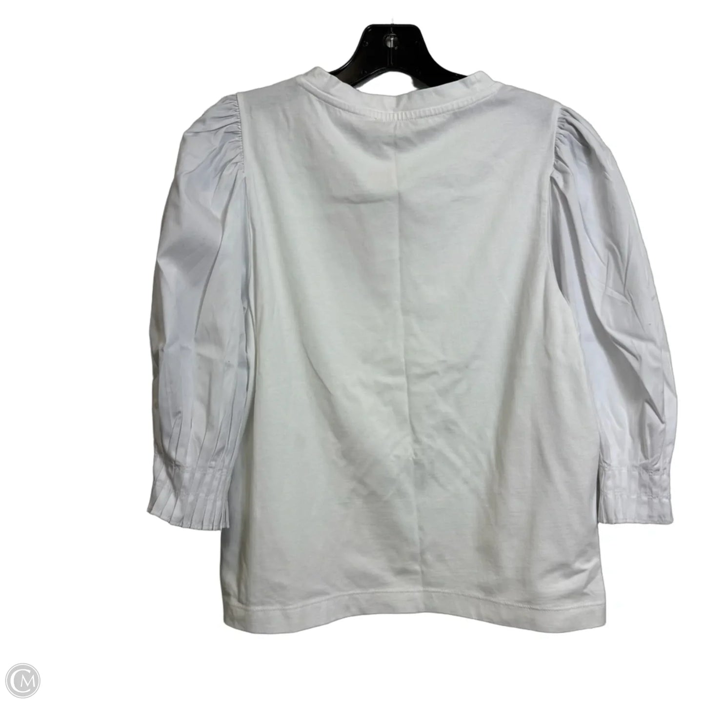 Top 3/4 Sleeve By Madewell In White, Size: L
