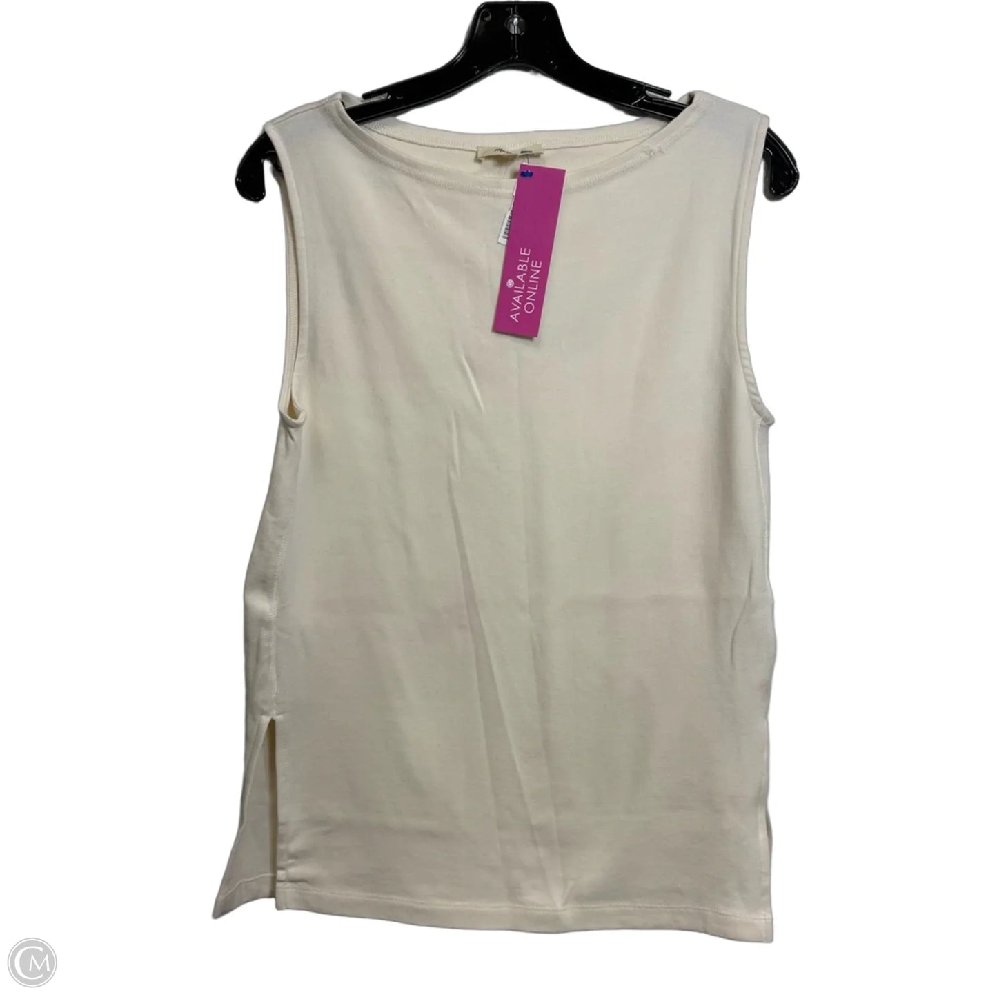 Top Sleeveless By Madewell In Ivory, Size: L