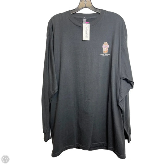Top Long Sleeve By Simply Southern In Black, Size: S