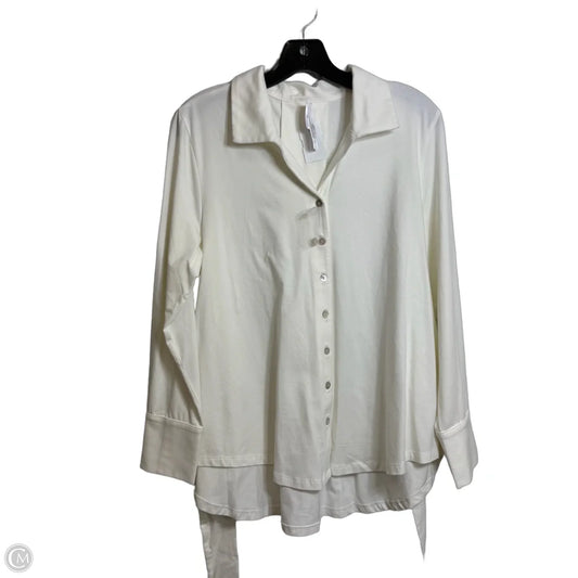 Top Long Sleeve By Wynne Layers In Ivory, Size: S