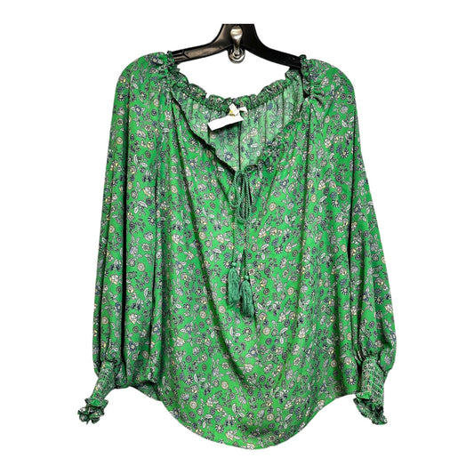 Top Long Sleeve By Max Studio In Green, Size: S