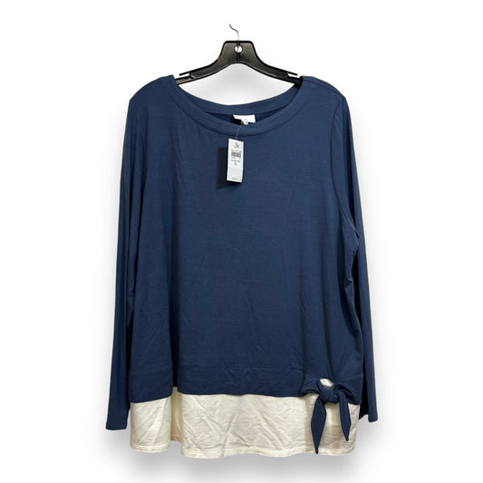 Top Long Sleeve By J Jill O In Blue, Size: Xl