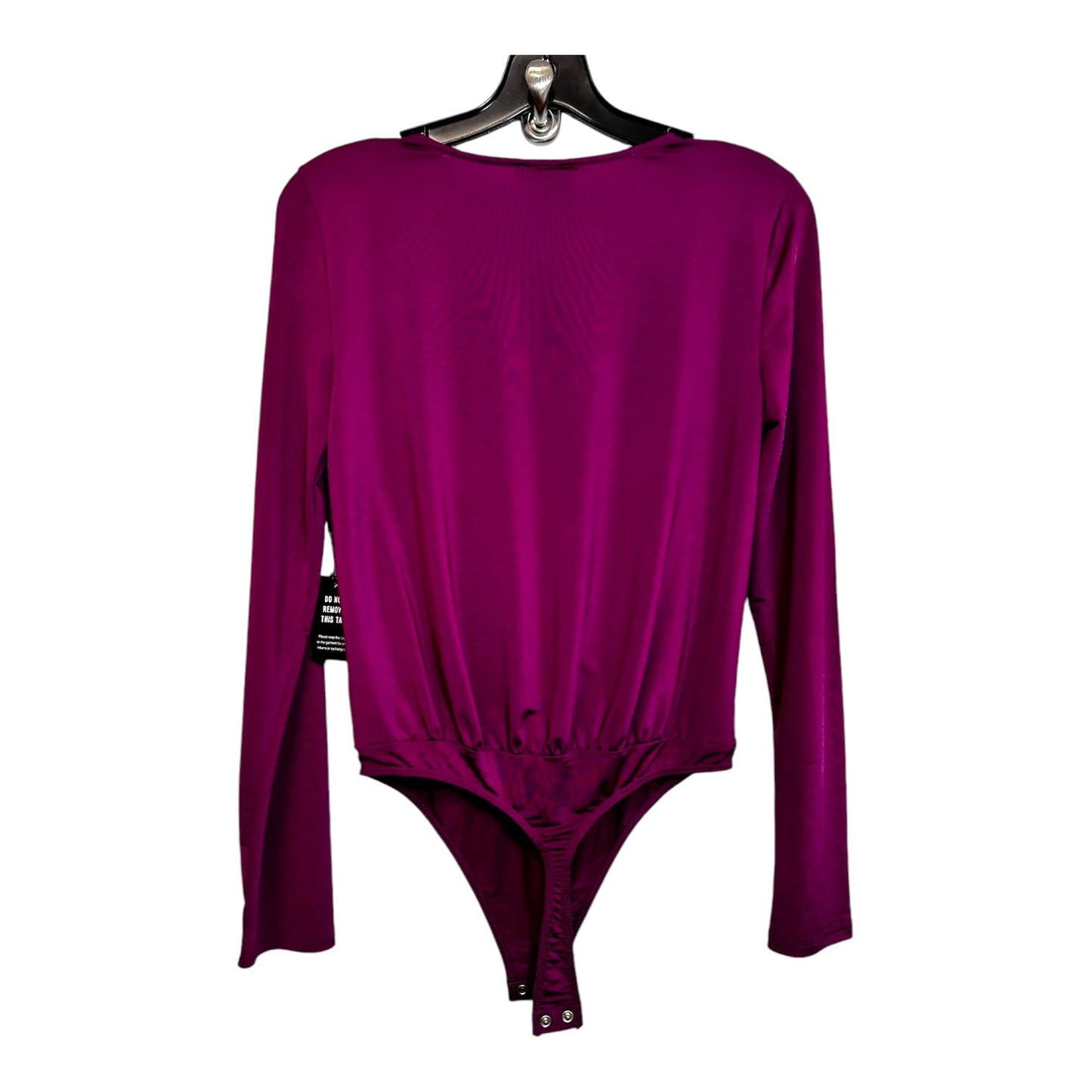 Bodysuit By Express O In Burgundy, Size: S