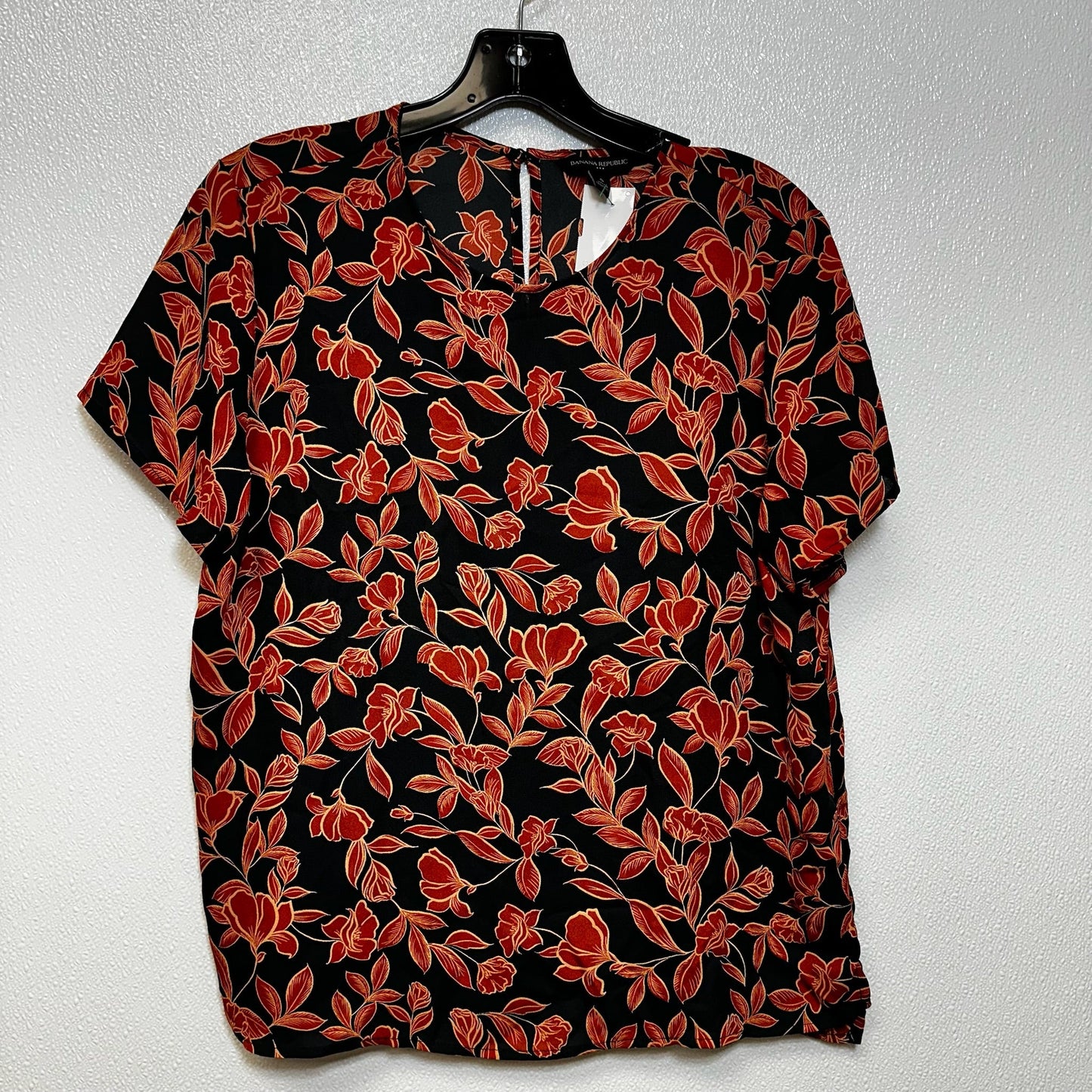 Floral Top Short Sleeve Banana Republic O, Size S