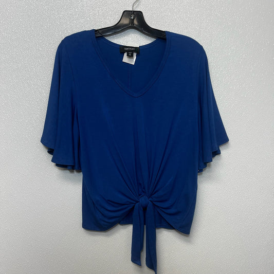 Top Short Sleeve By Karen Kane In Blue, Size: Xs