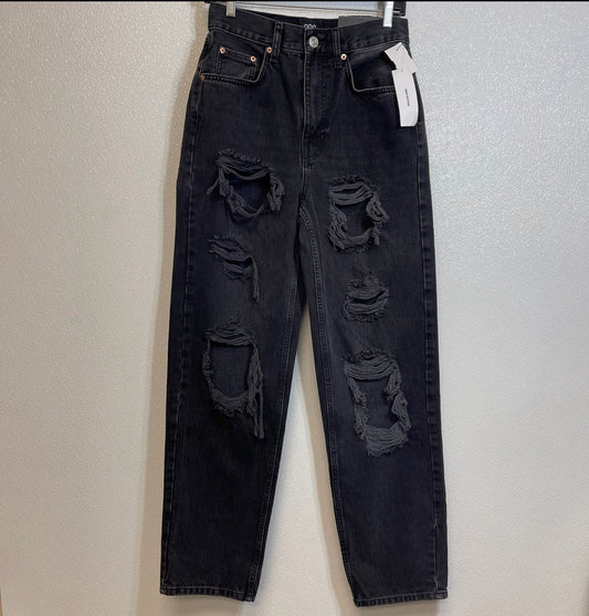 Black Jeans Relaxed/boyfriend Urban Outfitters, Size 4