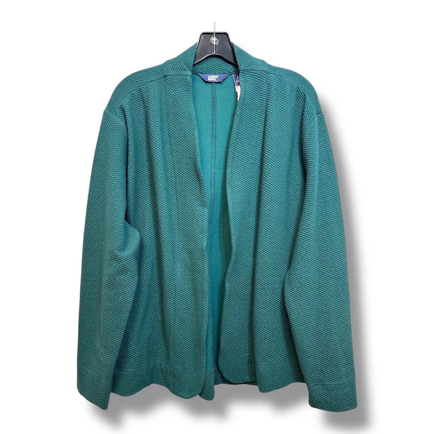 Cardigan By Lands End In Green, Size: L