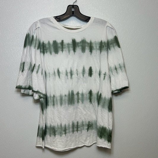 Tie Dye Top Short Sleeve Clothes Mentor, Size M